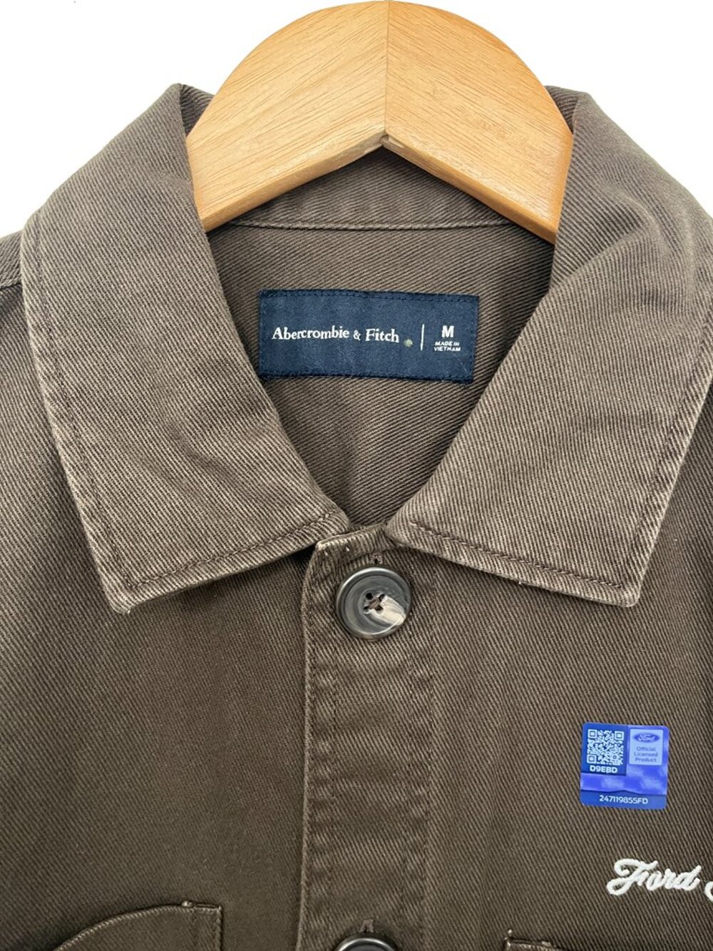 NWOT Abercrombie & Fitch x Ford Bronco Men’s Embroidered Shirt Jacket Medium - Picture 5 of 11